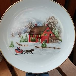 VTG Andrea By Sadek Japan Christmas Plate